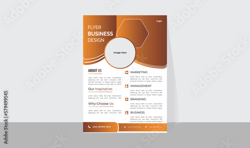 modern elegant corporate professional business flyer design 