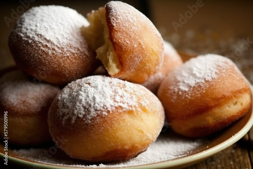 Traditional Polish doughnuts for the Fat Thursday (Tlusty Czwartek) celebration 
