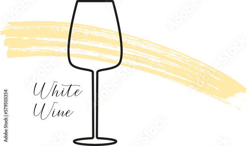 glass of white wine