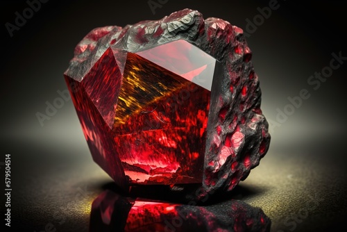 Gemstone, ore, mine, diamond, gold, tourmaline, ruby, generative ai