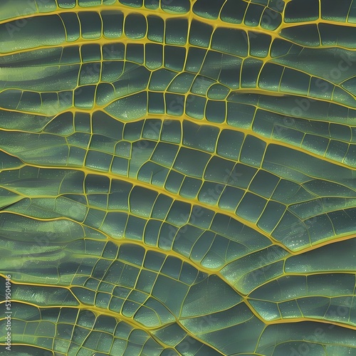 crocodile skin green and gold pattern texture 