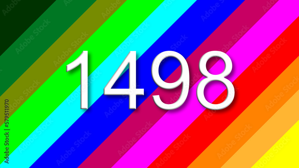 1498 colorful rainbow background year number 1498 colorful rainbow background year number