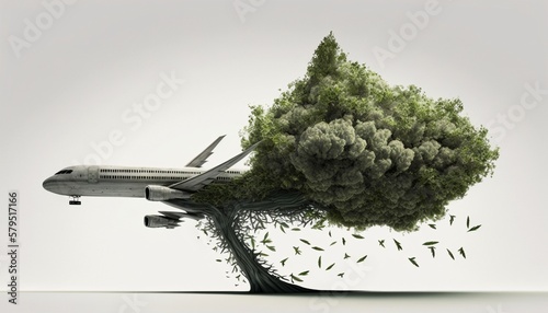 The Unexpected Harmony: A Tree Grows Out of a Jet Plane