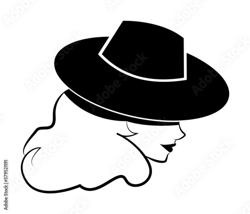 detective woman black and white