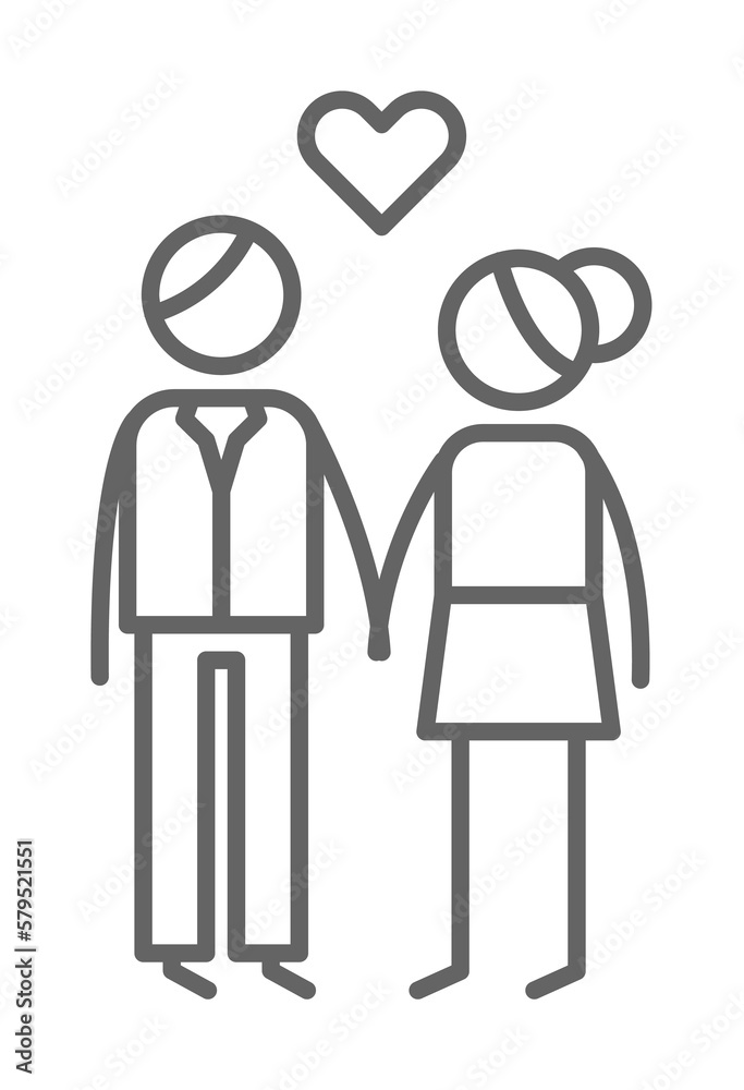 Couple, love icon illustration design art Couple, love icon illustration design art