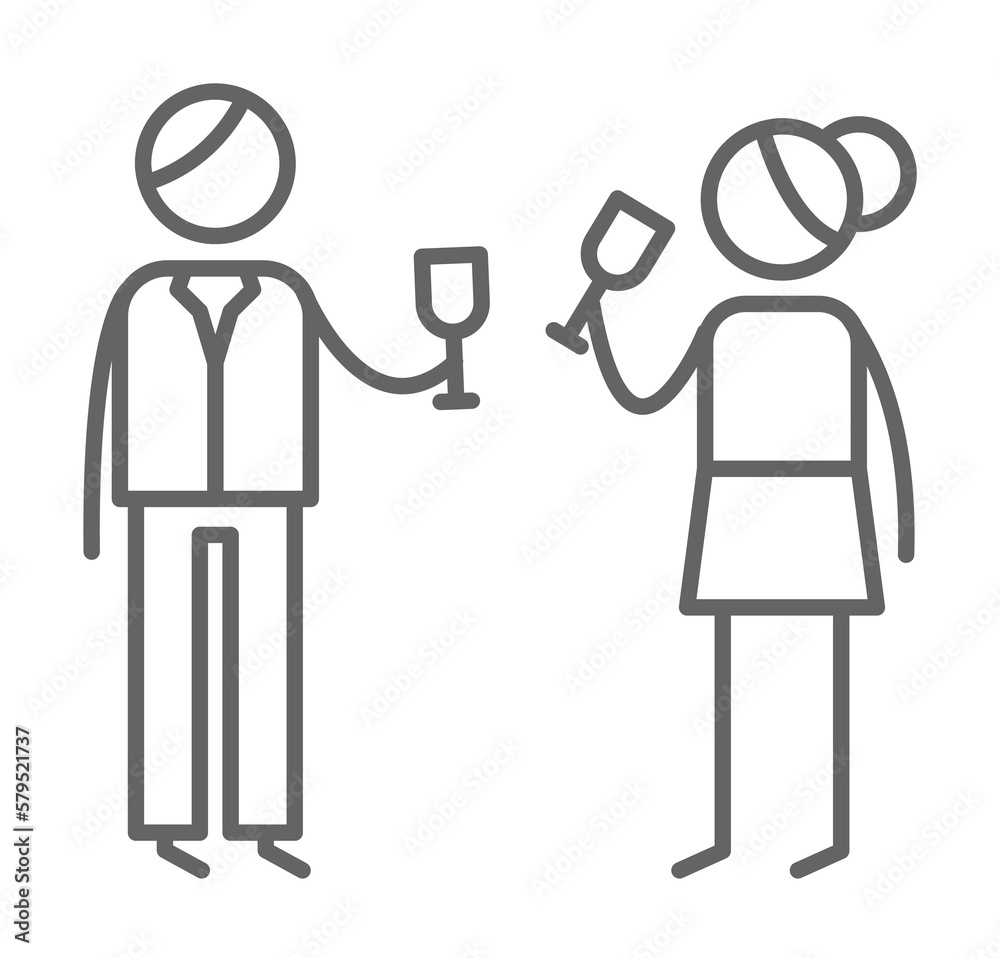 Parents, celebrating, drinks icon Parents, celebrating, drinks icon