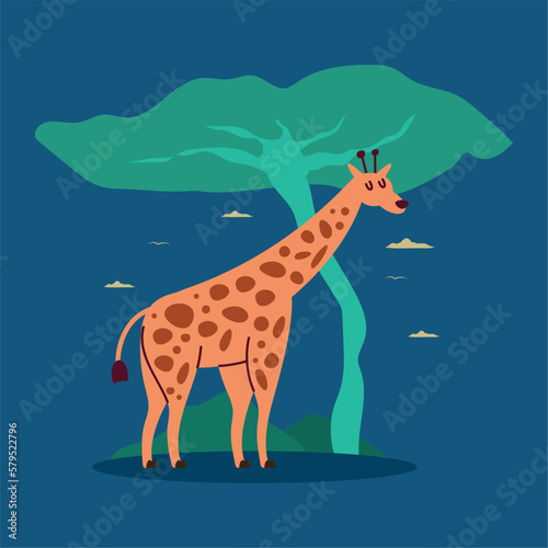 cute giraffe wild animal