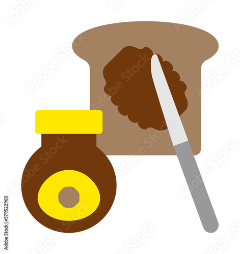 Buttered, marmite, toast icon