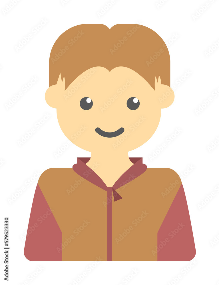 avatar of guy colored icon illustration design art