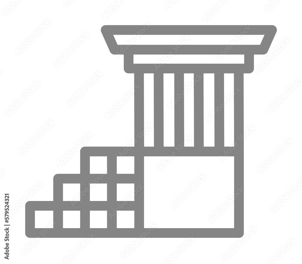 ruins icon illustration design art ruins icon illustration design art