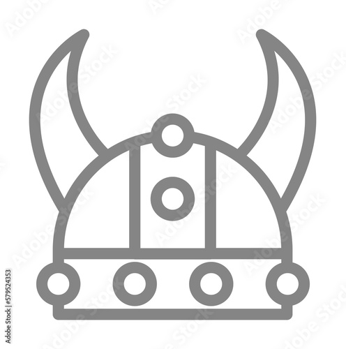 Viking, hat icon illustration design art