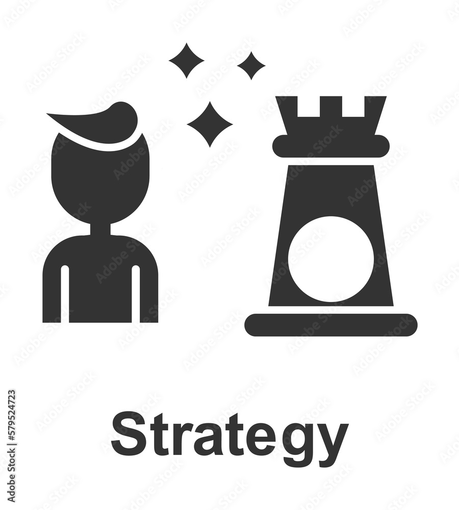 Online marketing, strategy icon