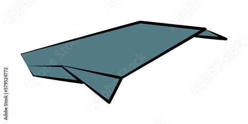 whale colored origami style icon