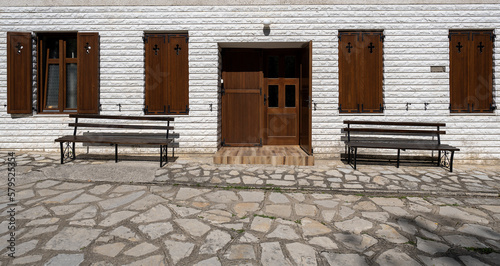 Orthodox Christian Monastery. Serbian Monastery of the Annunciation or Good News (Manastir Blagovestenje). 12th century monastery located in Ovcar-Kablar gorge, near Ovcar Banja, Serbia, Europe