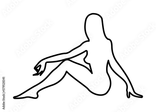 silhouette girl dancer illustration design art