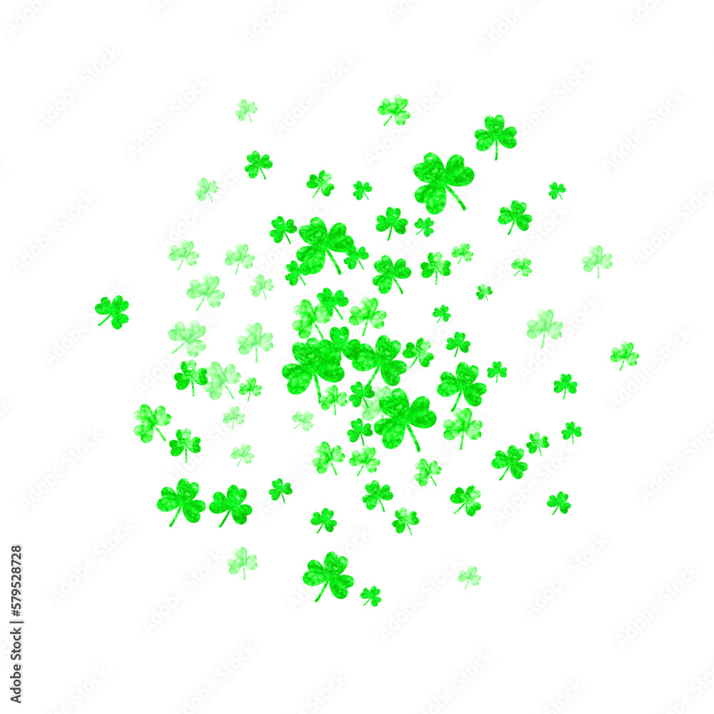 Shamrock background for Saint Patricks Day. Lucky trefoil confetti. Glitter frame of clover leaves.. Template for special business offer, banner, flyer. Celtic shamrock background. Shamrock background for Saint Patricks Day. Lucky trefoil confetti. Glitter frame of clover leaves.. Template for special business offer, banner, flyer. Celtic shamrock background.