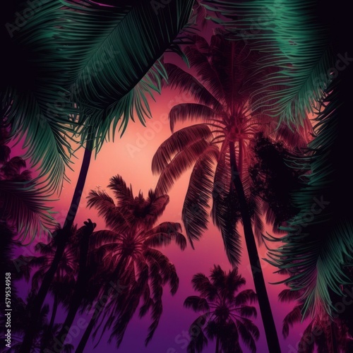 Palms Wallpaper Background © Damian Sobczyk