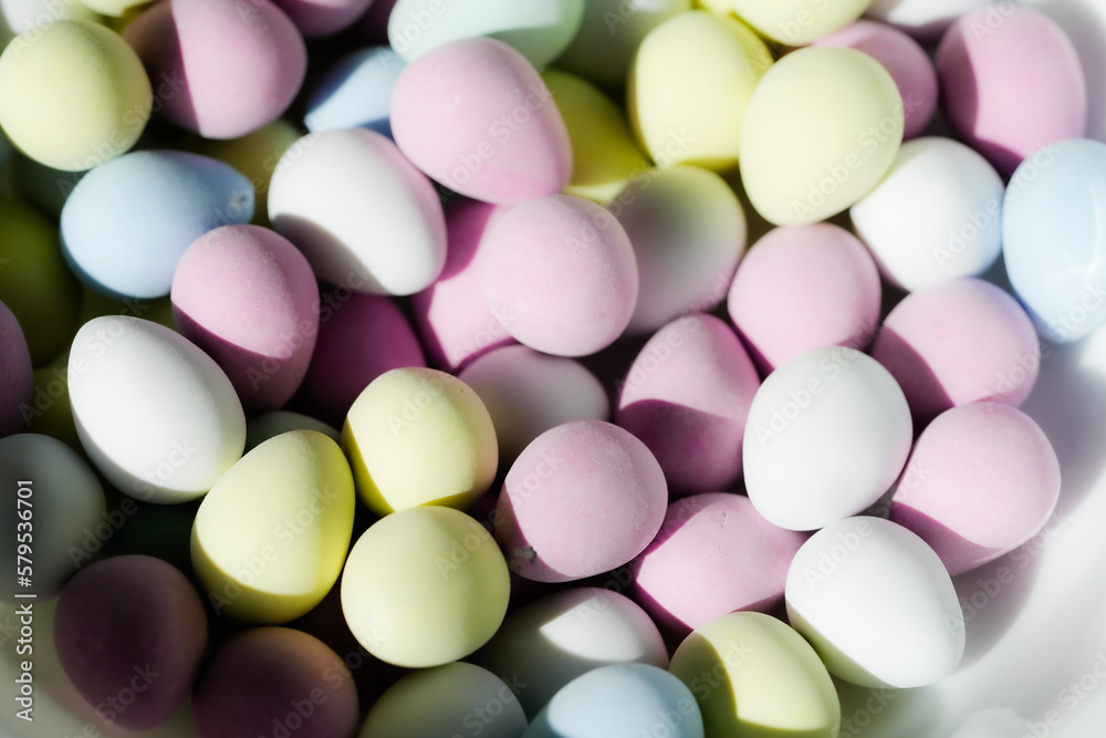 mini Easter chocolate eggs pastel colours mini Easter chocolate eggs pastel colours