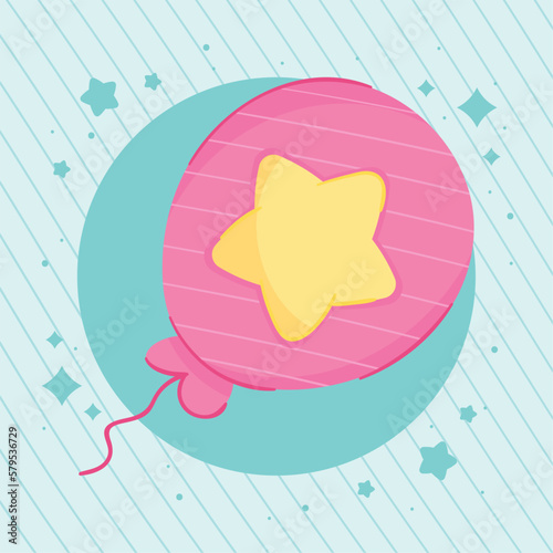 pink balloon helium floating