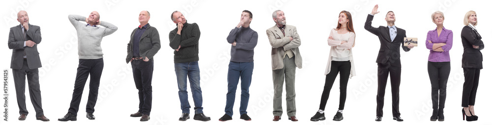 group of successful business people isolated on white group of successful business people isolated on white