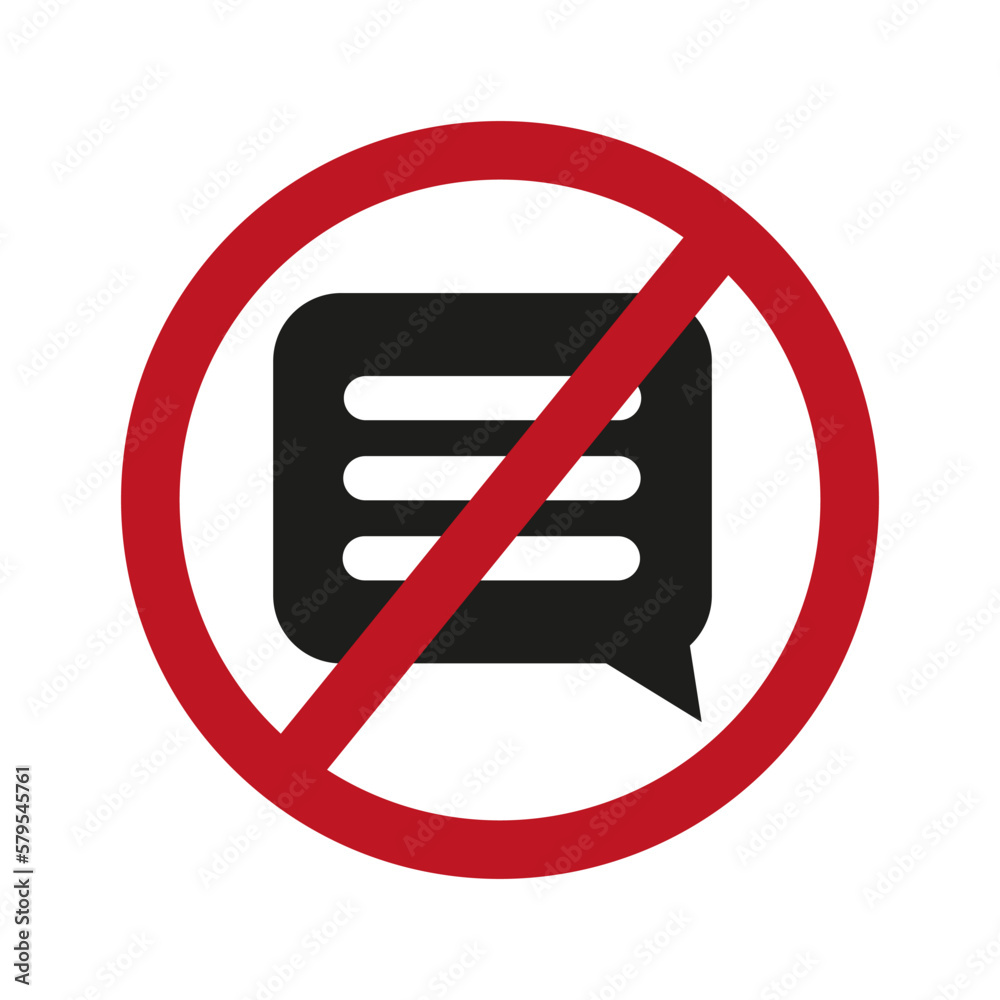 Red messages are banned. Vector illustration. Red messages are banned. Vector illustration.