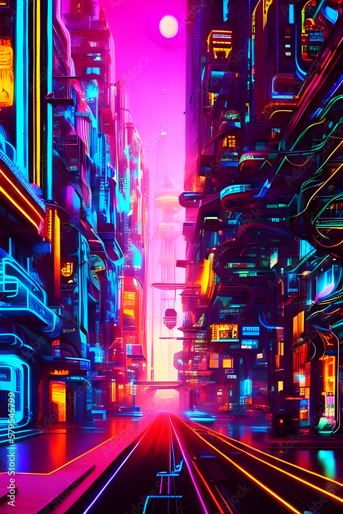 city street in night