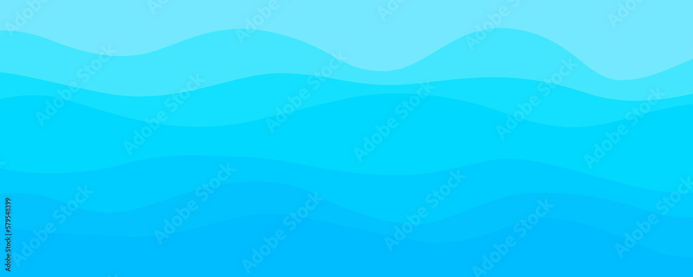 Abstract wavy wallpaper of the surface. Waved background. Cold colors. Pattern with lines and waves. Multicolored texture. Dinamic texture. Doodle for design