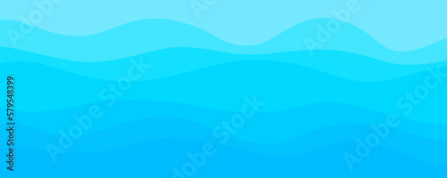Abstract wavy wallpaper of the surface. Waved background. Cold colors. Pattern with lines and waves. Multicolored texture. Dinamic texture. Doodle for design