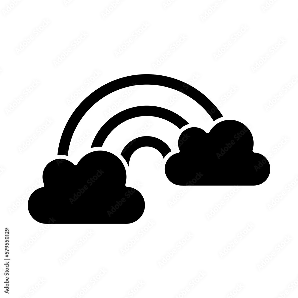 Rainbow icon flat. Homosexual minority concept icon flat illustration..eps Rainbow icon flat. Homosexual minority concept icon flat illustration..eps