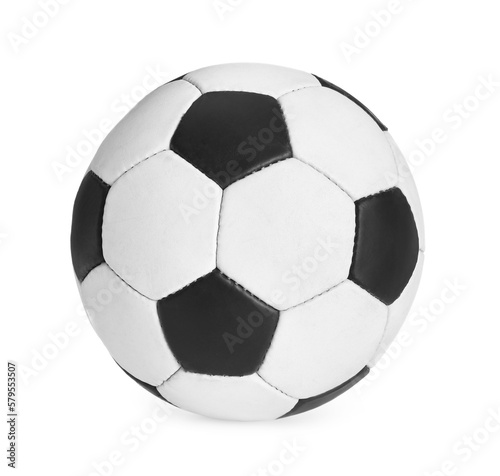 Soccer ball on white background. Football equipment © New Africa