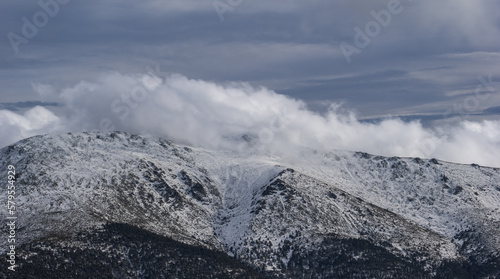 Cordillera de Guadarrama en invierno photo