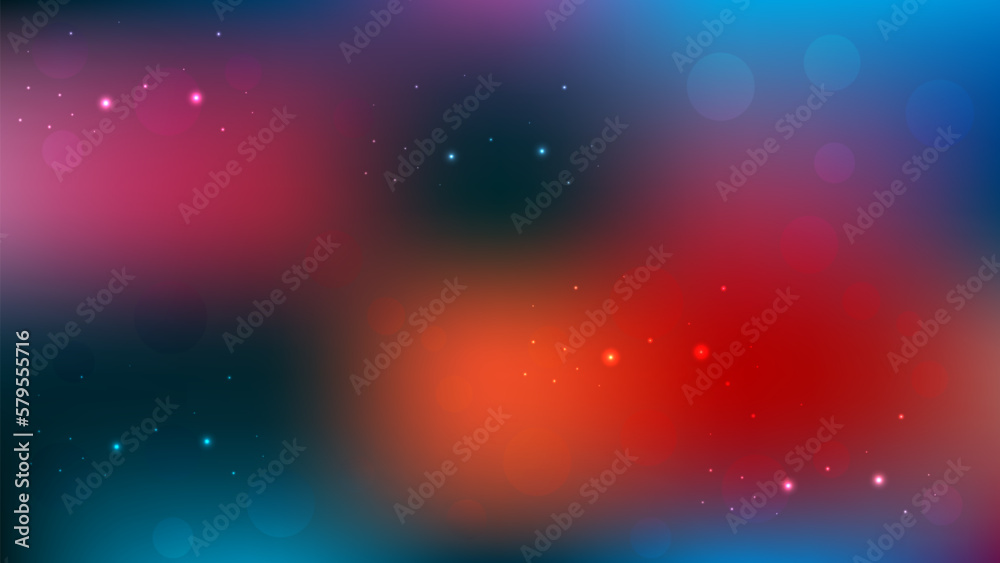 Abstract colorful red blue and orange blurred Mesh Background. Modern background design. Fit for website, Marketing Material, wallpaper, Social Media Graphics