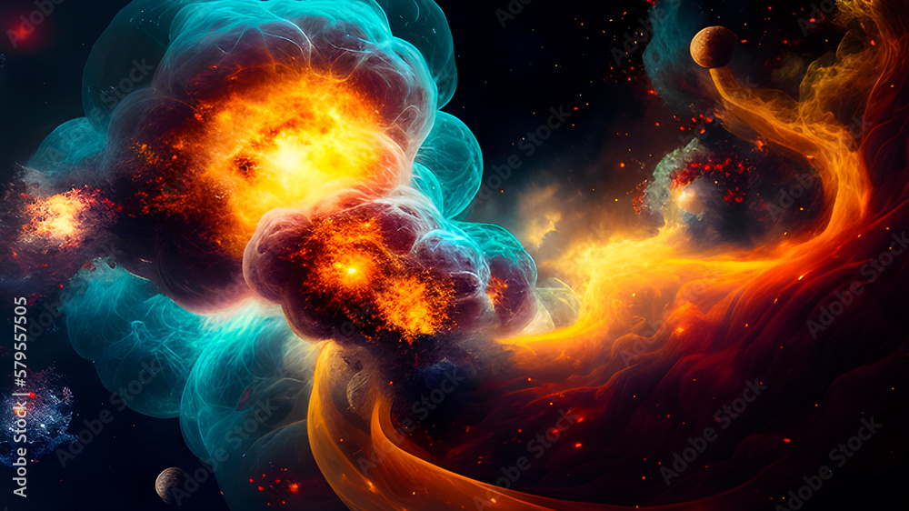 birth of the universe, space art, sign from above, fictional galaxy, generative ai birth of the universe, space art, sign from above, fictional galaxy, generative ai