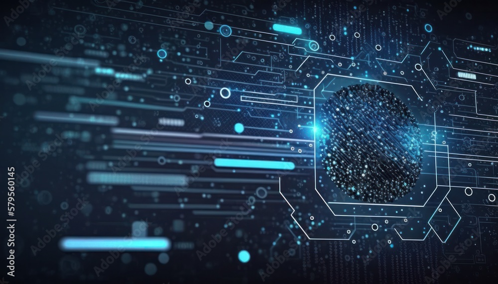 Cloud cybersecurity technology background concept generative ai