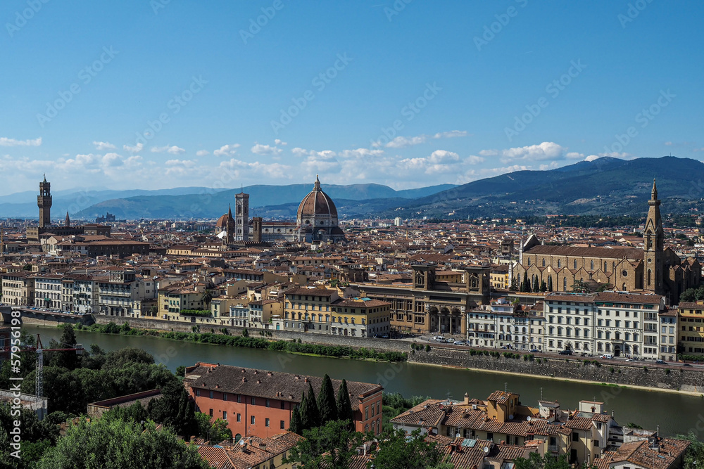 Firenze or Florence, Italy Historic City Skyline