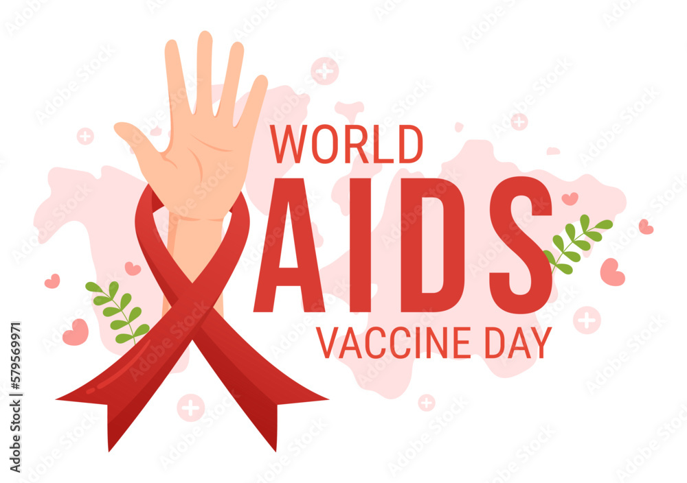 World Aids Vaccine Day Illustration to Prevention and Awareness Health Care in Flat Cartoon Hand Drawn for Web Banner or Landing Page Templates World Aids Vaccine Day Illustration to Prevention and Awareness Health Care in Flat Cartoon Hand Drawn for Web Banner or Landing Page Templates