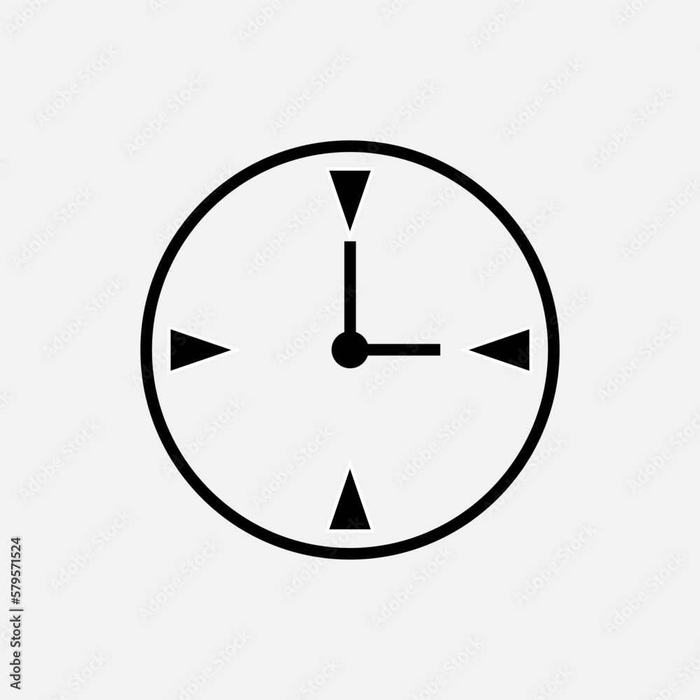 Clock Icon. Time Sign. Trendy Symbol for Design, Presentation, Website or Apps Elements – Vector. Clock Icon. Time Sign. Trendy Symbol for Design, Presentation, Website or Apps Elements – Vector.