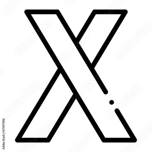 letter x icon