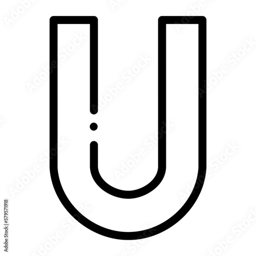 letter u icon