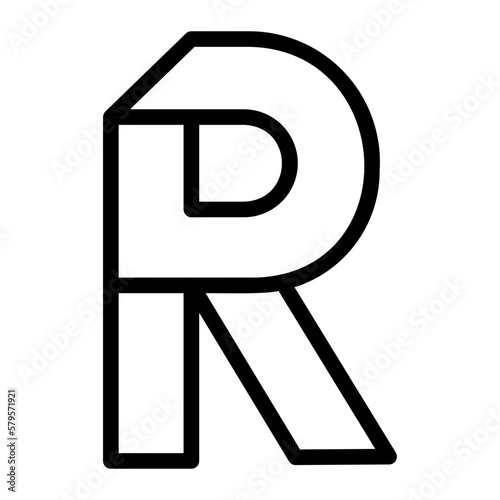 letter r icon