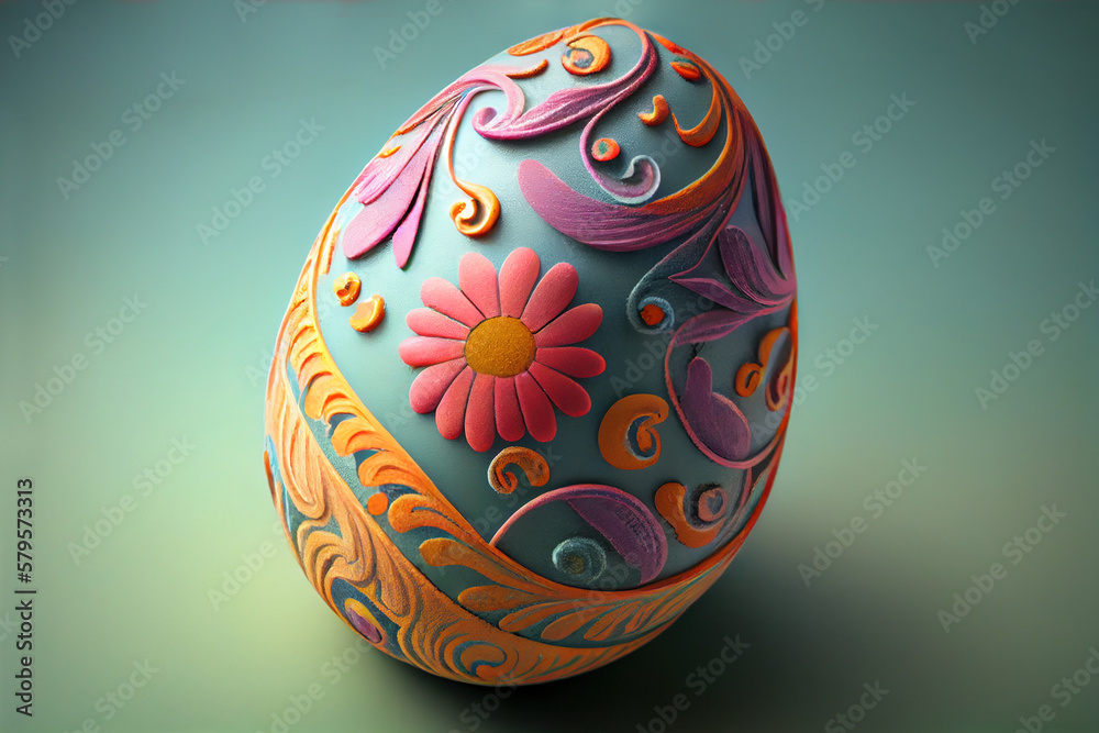 Abstract Pastel Easter Egg (8)