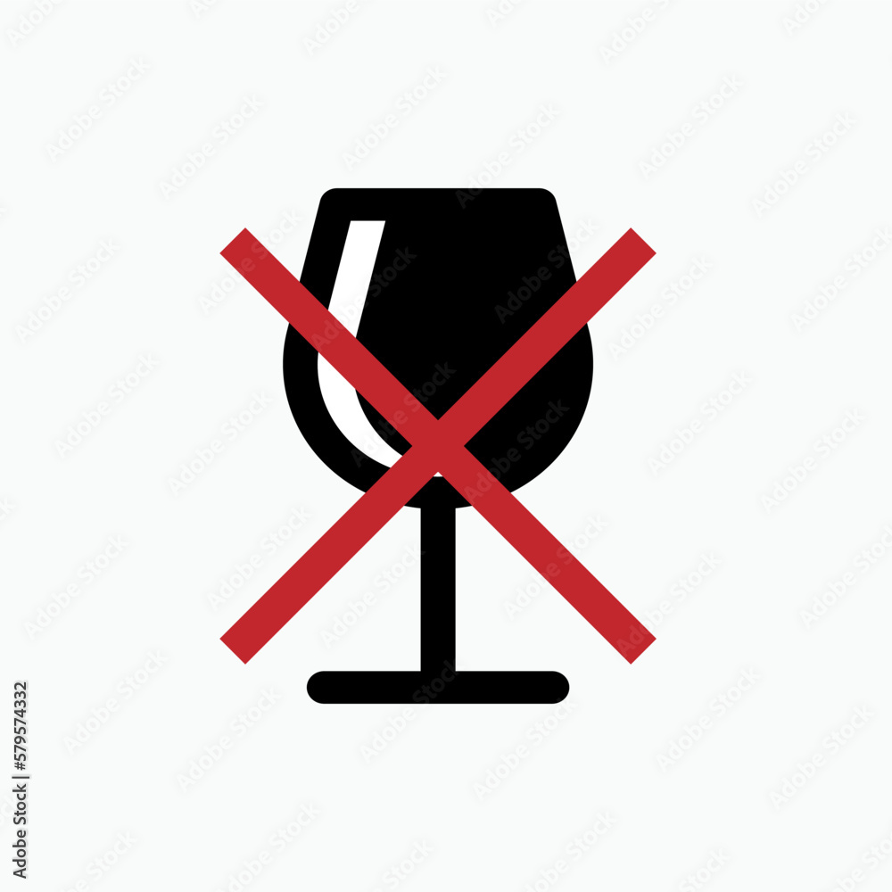 Non Alcohol Icon. No Beer Symbol - Vector for Design, Presentation, Website or Apps Elements. Non Alcohol Icon. No Beer Symbol - Vector for Design, Presentation, Website or Apps Elements.