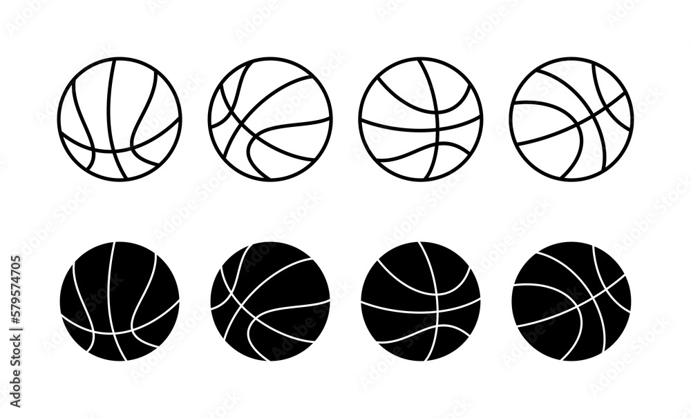 Basketball icon vector for web and mobile app. Basketball ball sign and symbol