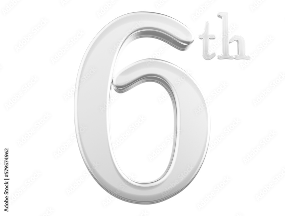 6 th anniversary - white number anniversary 6 th anniversary - white number anniversary