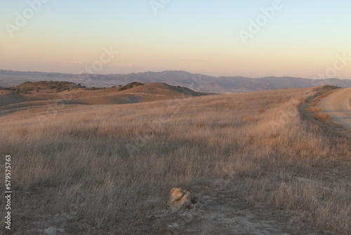 Rolling grasslands at Ford Ord National Monument in Salinas, CA photo