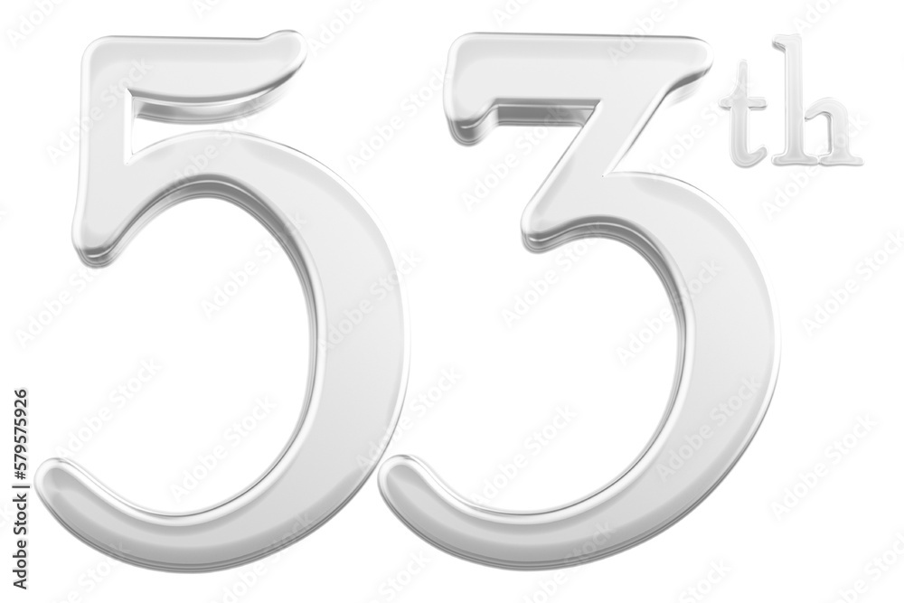 53 rd anniversary - white number anniversary 53 rd anniversary - white number anniversary