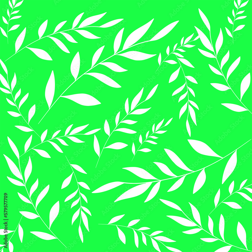 Obraz premium bamboo leaves seamless pattern