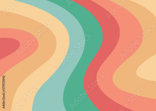 retro grunge groovy vintage multicolor background