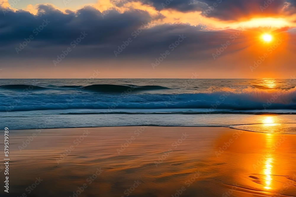 Seashore at sunrise