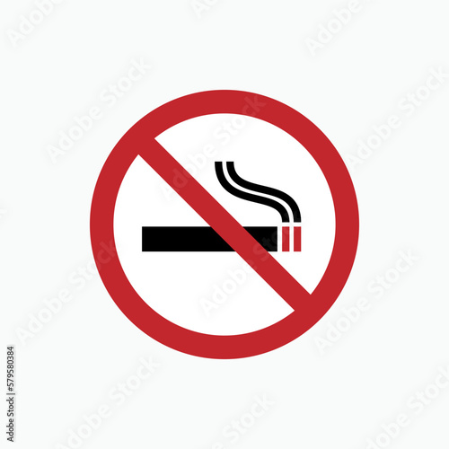 No Smoking Icon - Vector, Sign and Symbol for Design, Presentation, Website or Apps Elements.  